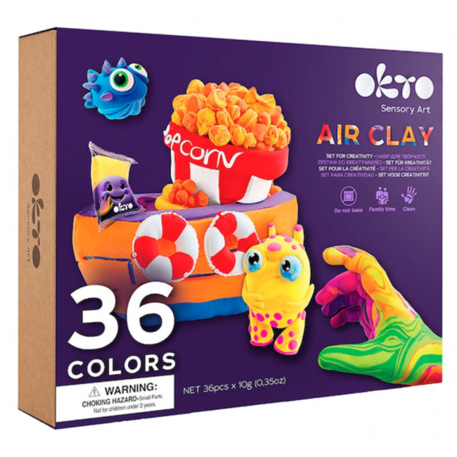 Okto 36 colors Set with air clay