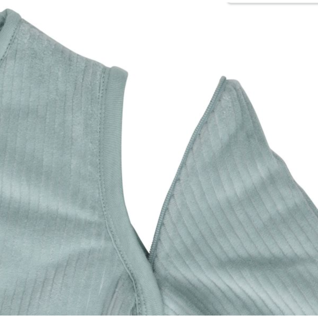 Jollein Slaapzak 90 cm rond Rib Sea Green