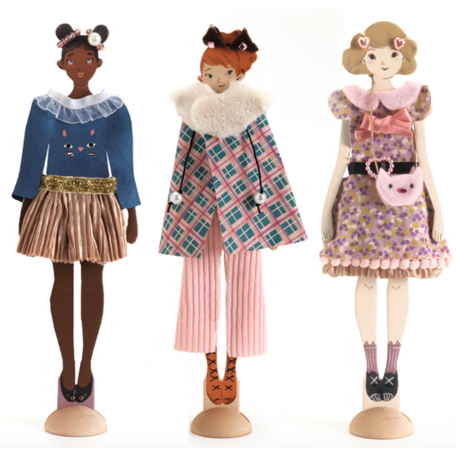 dj09334  knutselset aankleedpoppen fashion by lucille