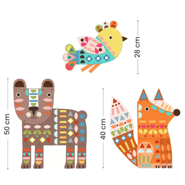 Djeco Knutselen | 3 giant animals
