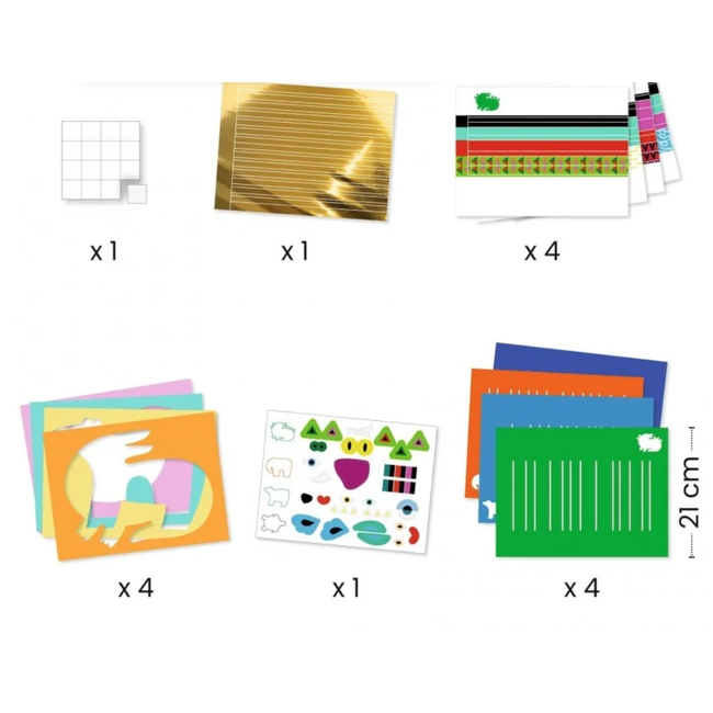 dj00088 Knutselset vlechten met papier