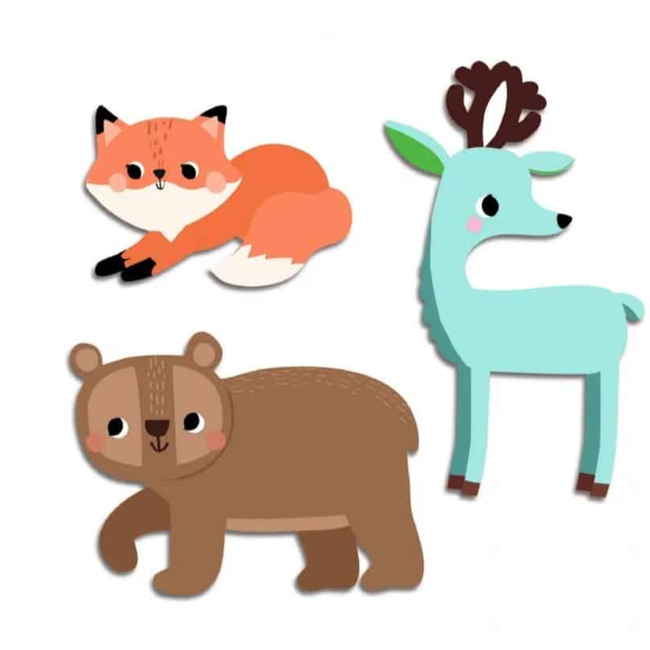 dj00055 Grote stickers Bosdieren