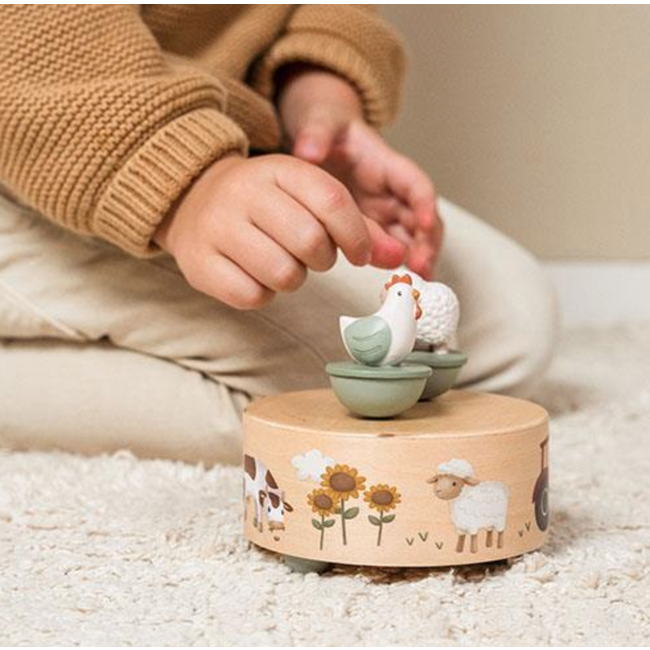 Little Dutch houten muziekdoosje Little Farm