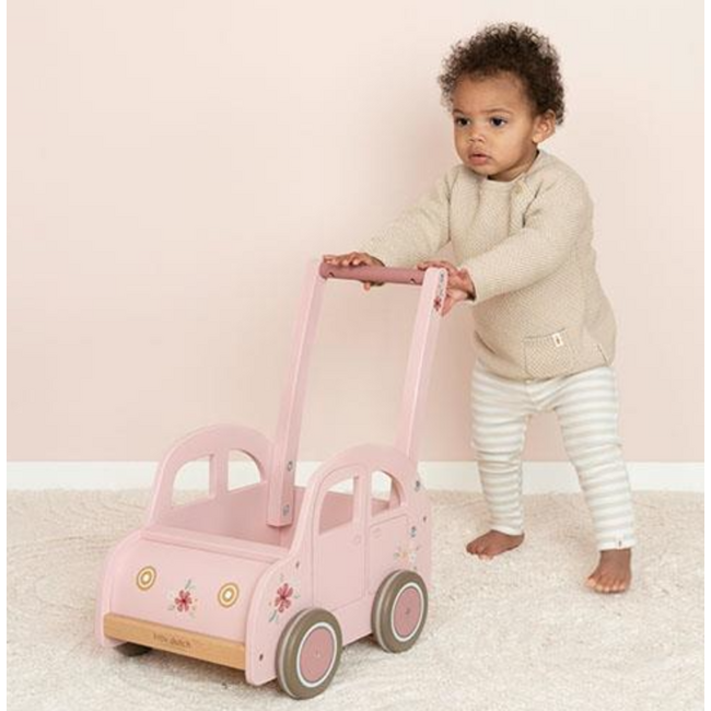 Little Dutch Loopwagen Roze FSC
