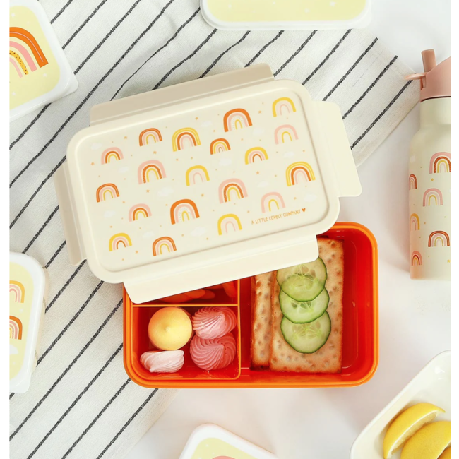 A little lovely company Bento lunchbox Regenboog