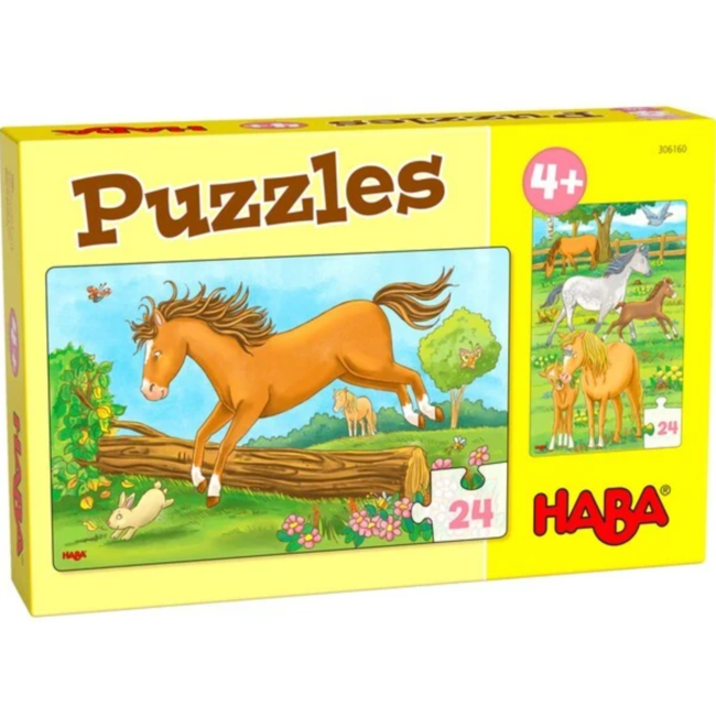 Haba puzzel Paarden