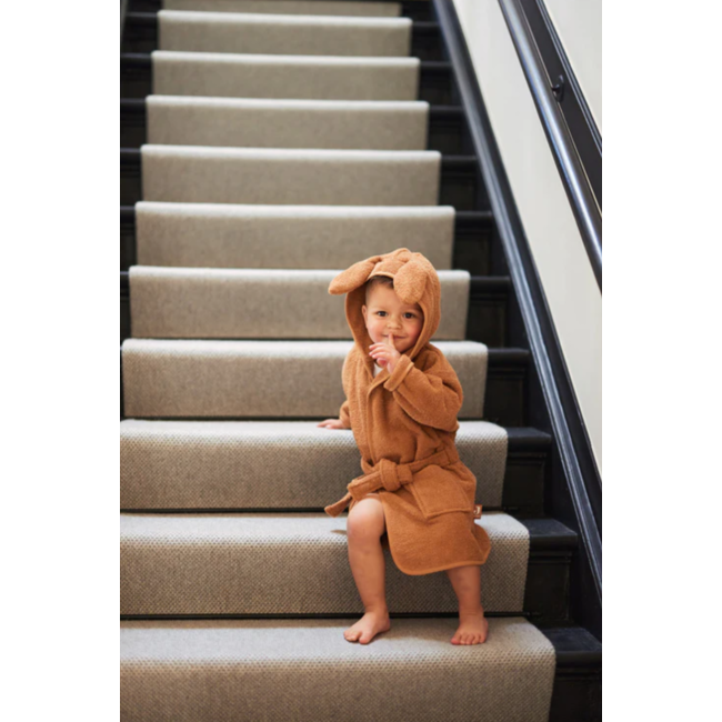 Jollein badjas 1-2 jaar caramel