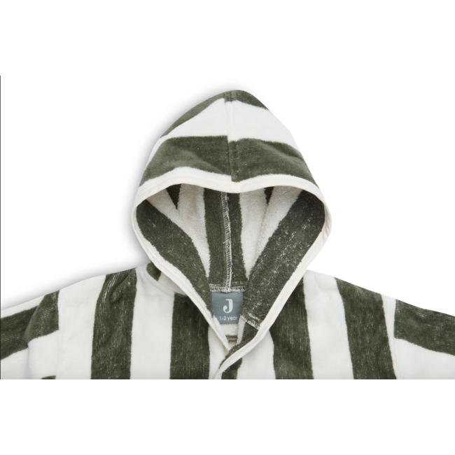 Jollein badjas 3-4 jaar Stripe Terry Olive green