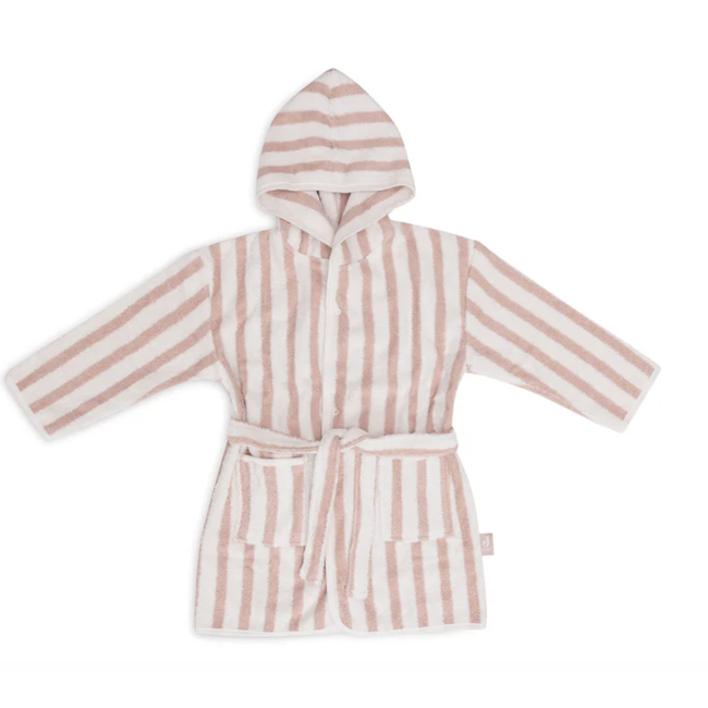 Jollein badjas 3-4 jaar Stripe Terry Wild rose