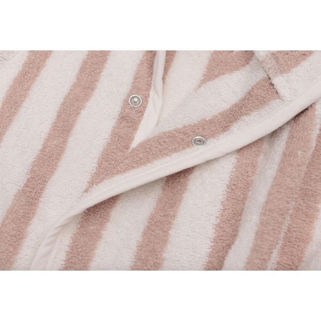Jollein badjas 3-4 jaar Stripe Terry Wild rose