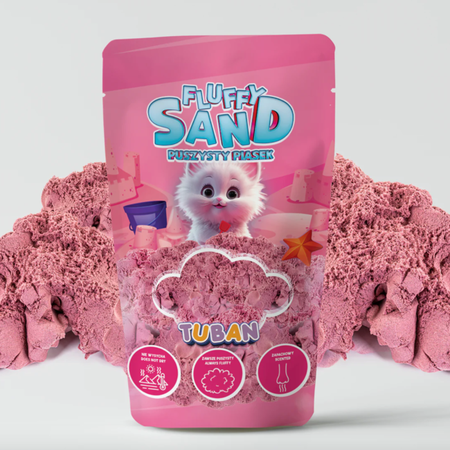 Tuban fluffy sand 90gram Roze