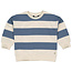 Levv Levv sweater Simon aop taupe stripe