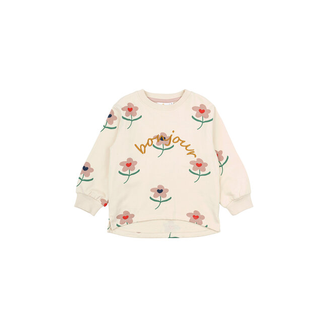 The New Siblings The New Siblings sweatshirt Netty white swan aop