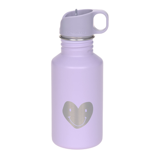 Lassig Lassig Drinkfles stainless steel Little gang Heart lilac