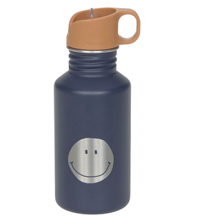 Lassig Lassig Drinkfles stainless steel Little gang smile Navy