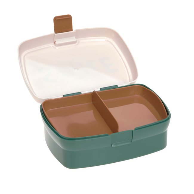 Lassig Lunchbox en drinkbeker Little gang Smile milky / ocean green