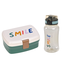 Lassig Lunchbox en drinkbeker Little gang Smile milky / ocean green