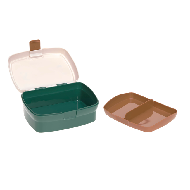 Lassig Lunchbox en drinkbeker Little gang Smile milky / ocean green