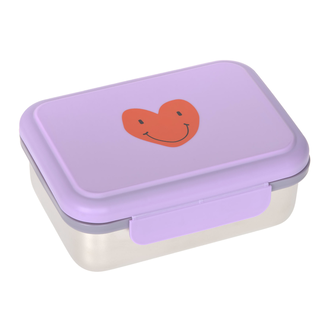 Lassig Lassig Lunchbox stainless steel Little gang Heart lilac