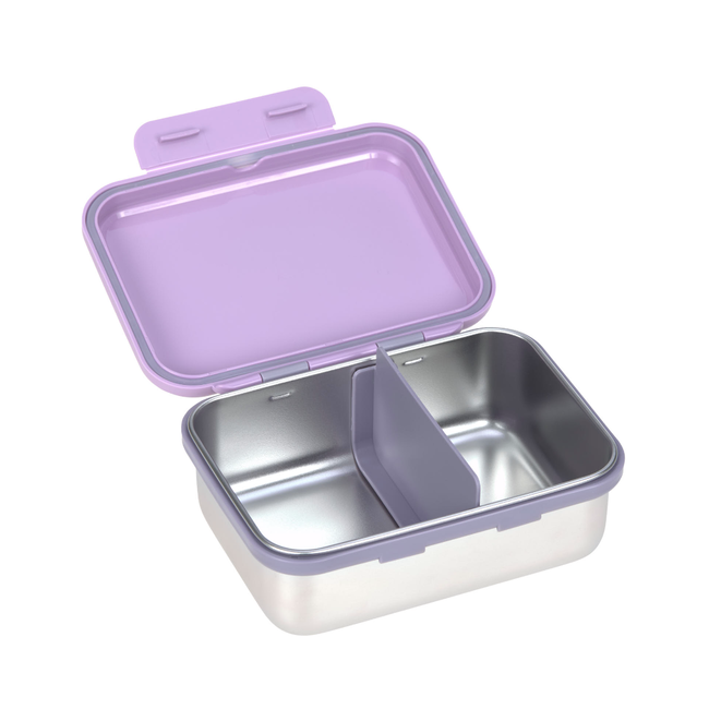 Lassig Lunchbox stainless steel Little gang Heart lilac