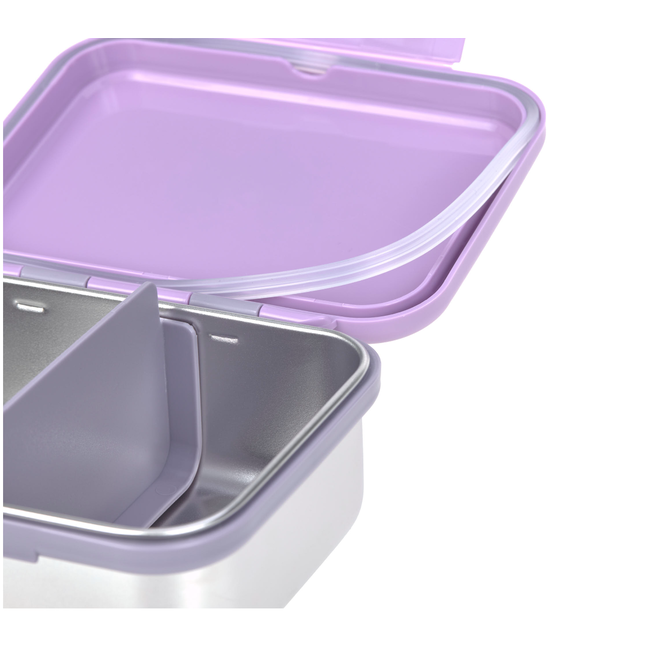 Lassig Lunchbox stainless steel Little gang Heart lilac