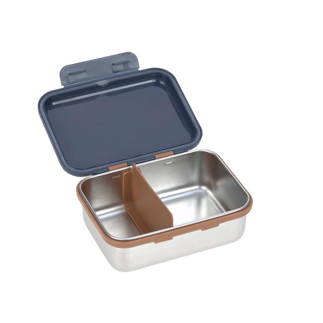 Lassig Lunchbox stainless steel Little gang Smile Navy