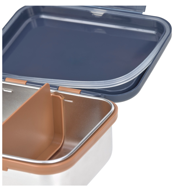 Lassig Lunchbox stainless steel Little gang Smile Navy