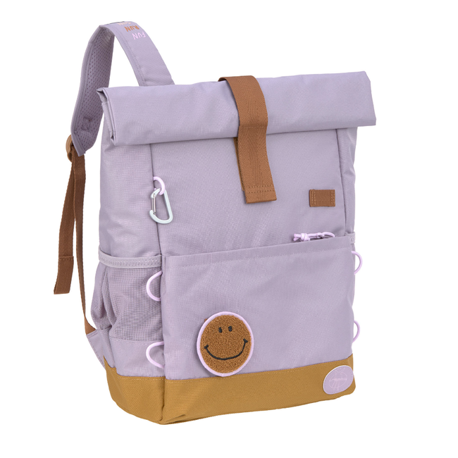 Lassig Lassig Medium Rolltop backpack Little gang Lilac