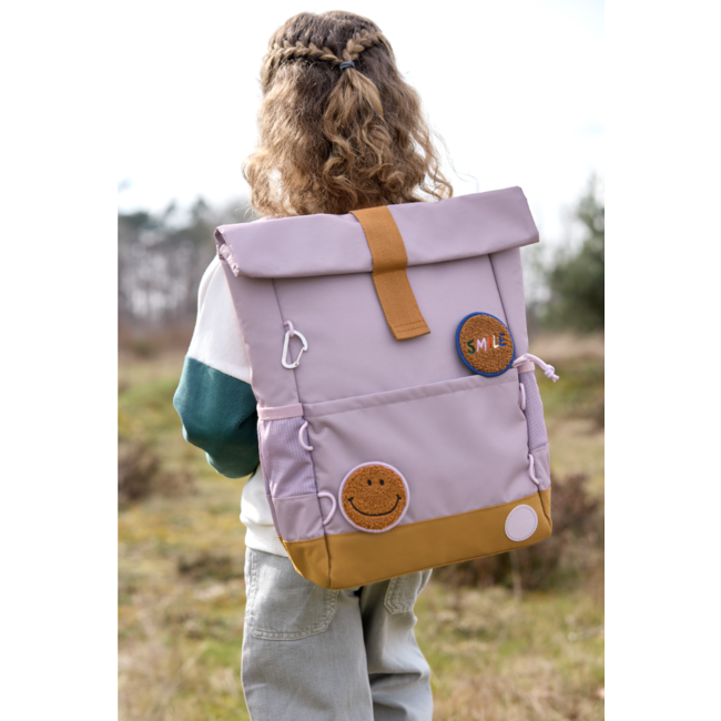 Lassig Medium Rolltop backpack Little gang Lilac