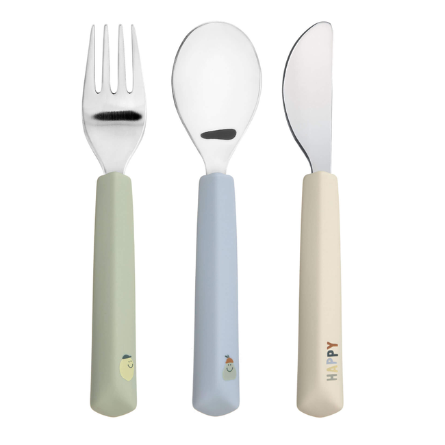 Lassig Siliconen bestek Happy Fruits Lemon