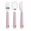 Lassig Siliconen bestek Happy Rascals Heart Lavender