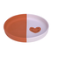 Lassig Siliconen bord Happy Rascals Heart Lavender