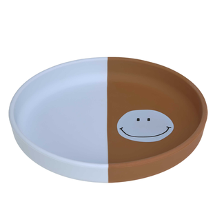 Lassig Lassig Siliconen bord Happy Rascals Smile Sky blue