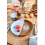 Lassig Siliconen bord Happy Rascals Smile Sky blue