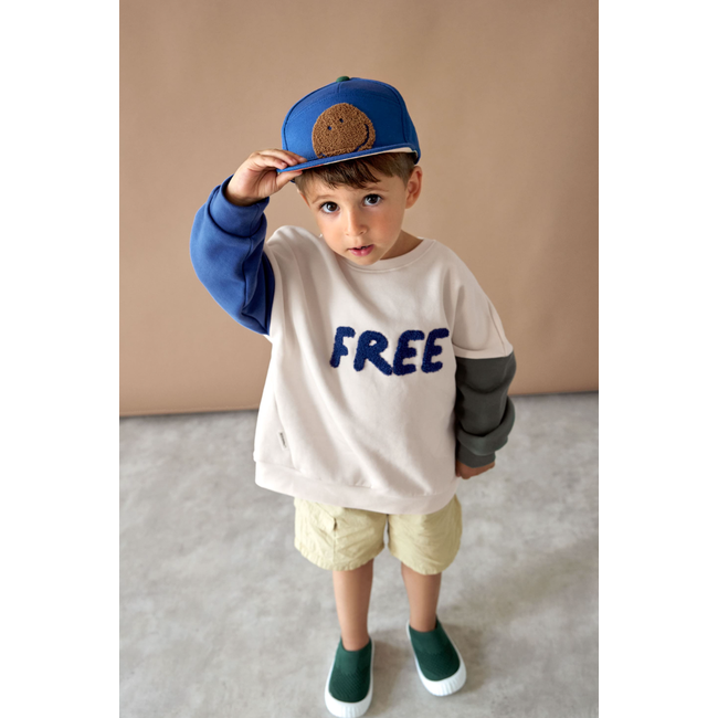 Lässig skater cap  Little gang Smile Blue