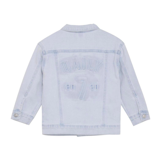 Daily7 oversized denim jacket light blue