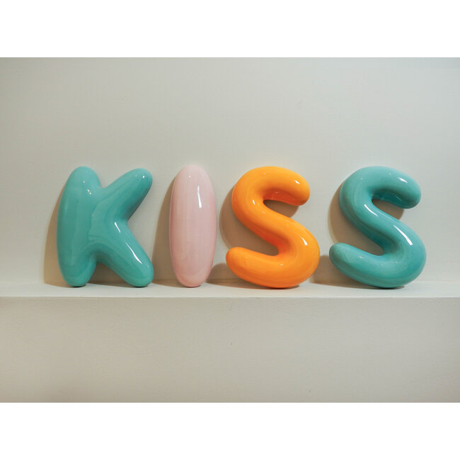 The Gift Label Wall letter blue