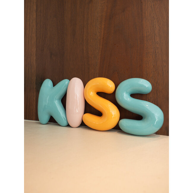 The Gift Label Wall letter blue