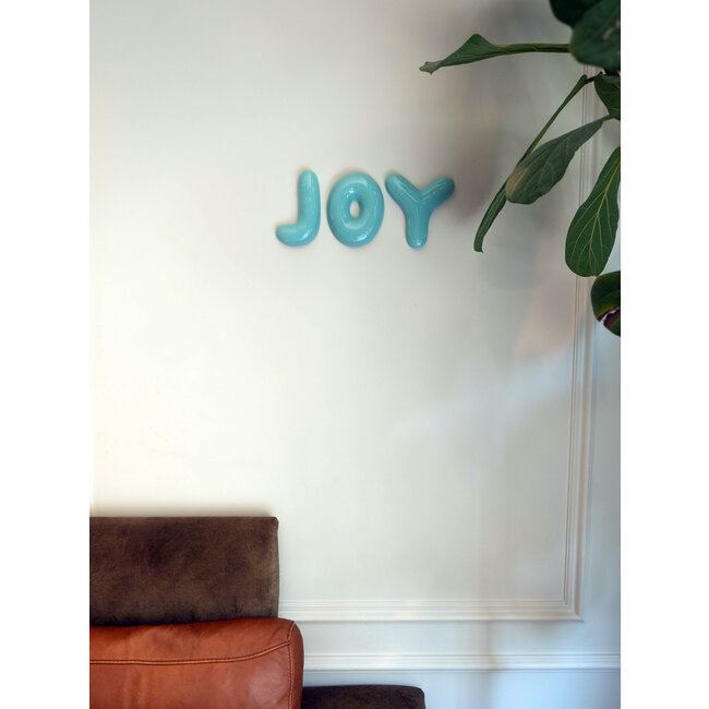 The Gift Label Wall letter blue