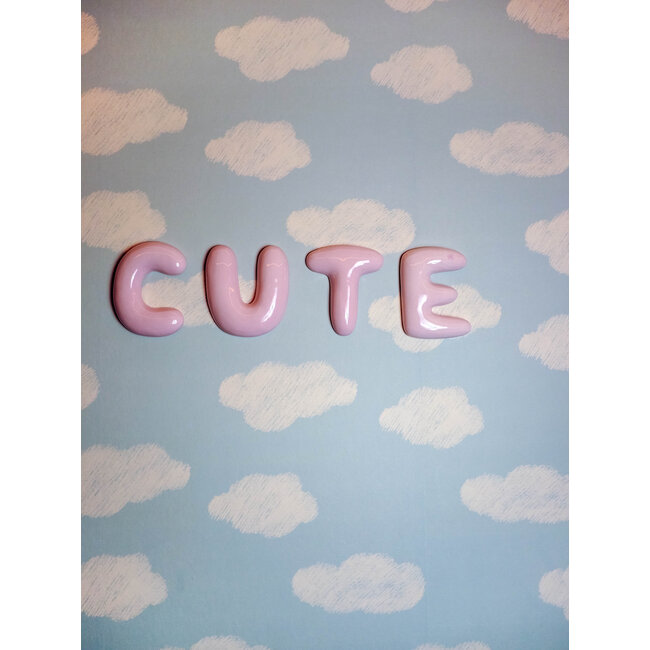 The Gift Label Wall letter blue