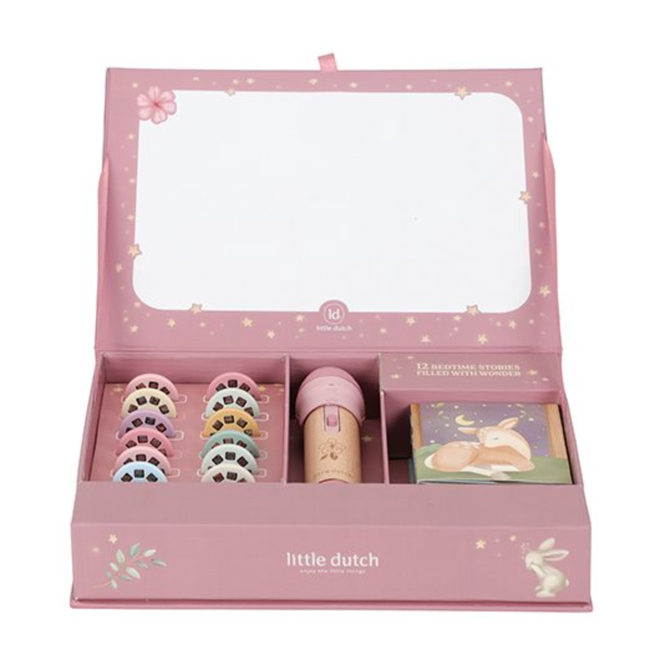 Little Dutch Verhalen projector zaklamp Roze