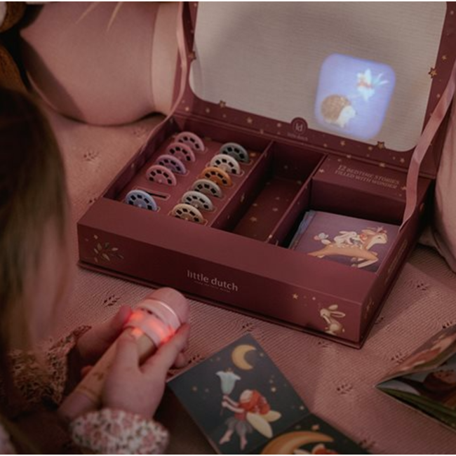 Little Dutch Verhalen projector zaklamp Roze
