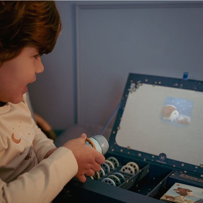 Little Dutch Verhalen projector zaklamp Blauw