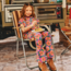 Z8 Z8 broek Doreen ola viola/aop