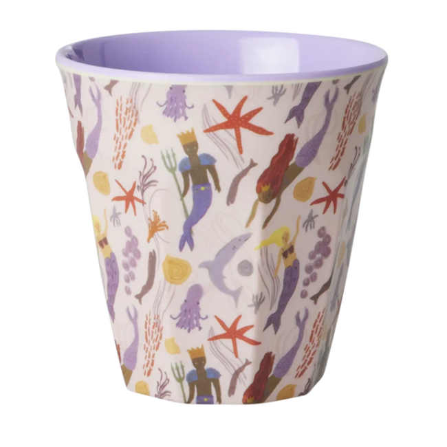 Rice Rice Beker Middelgroot - Lavender - Mermaid Print