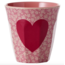 Beker Middelgroot - Pink - Heart Print