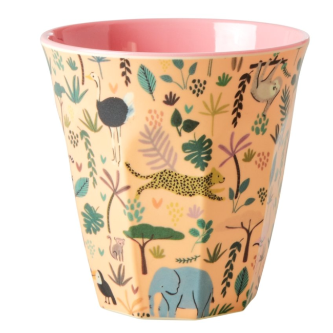 Beker Small - Pink - Funky Prints - 6-pack