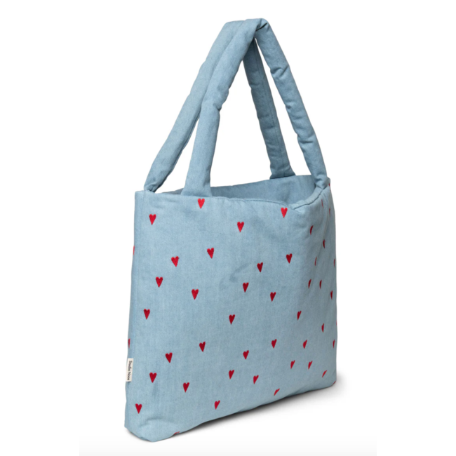 Studio Noos Denim Hearts Mom Bag