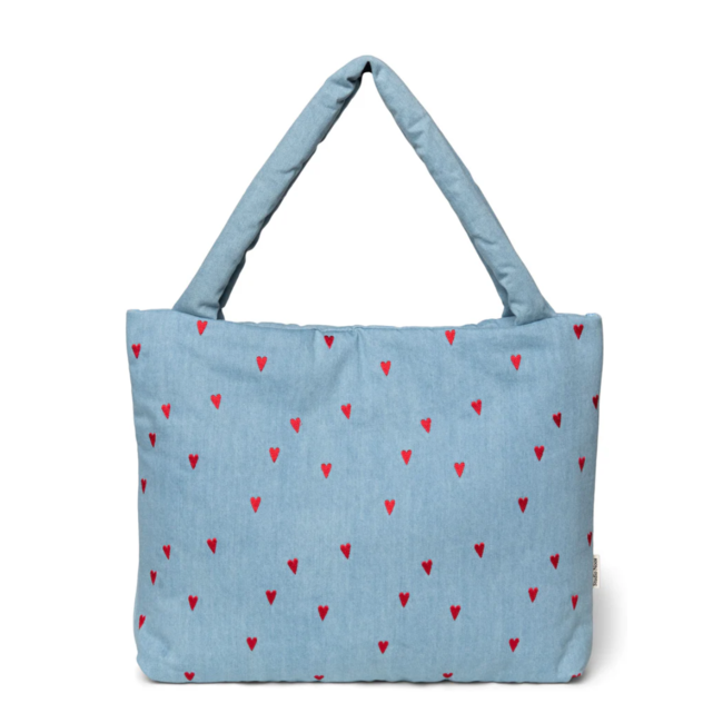 Studio Noos Denim Hearts Mom Bag