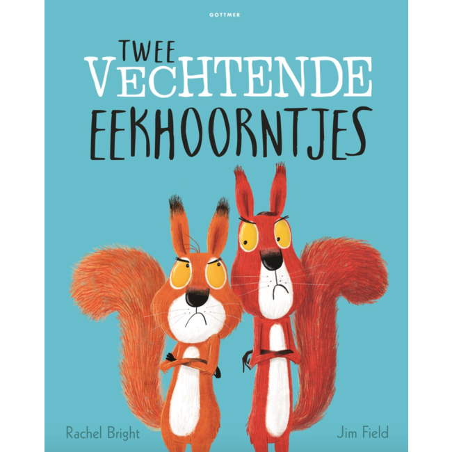 Twee vechtende eekhoorntjes
